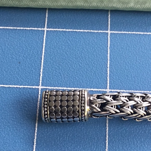 Gorgeous 925 Sterling Silver Woven Bracelet Heavy - Picture 11 of 13